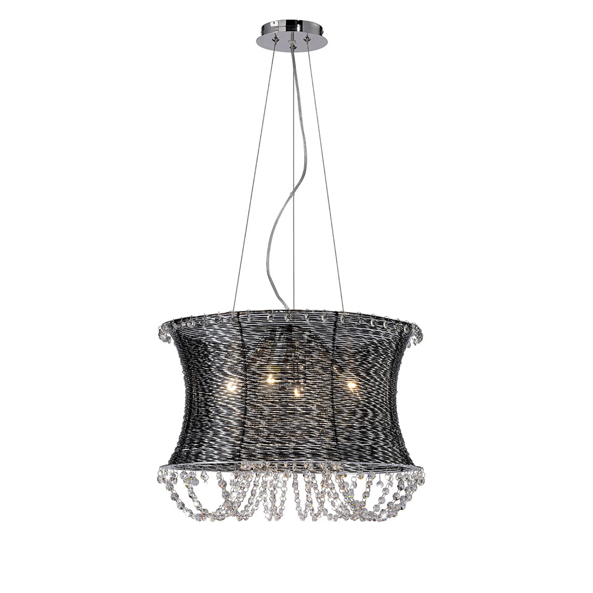 Lanzo Crystal Ceiling Lights Diyas Shaded Crystal Fittings